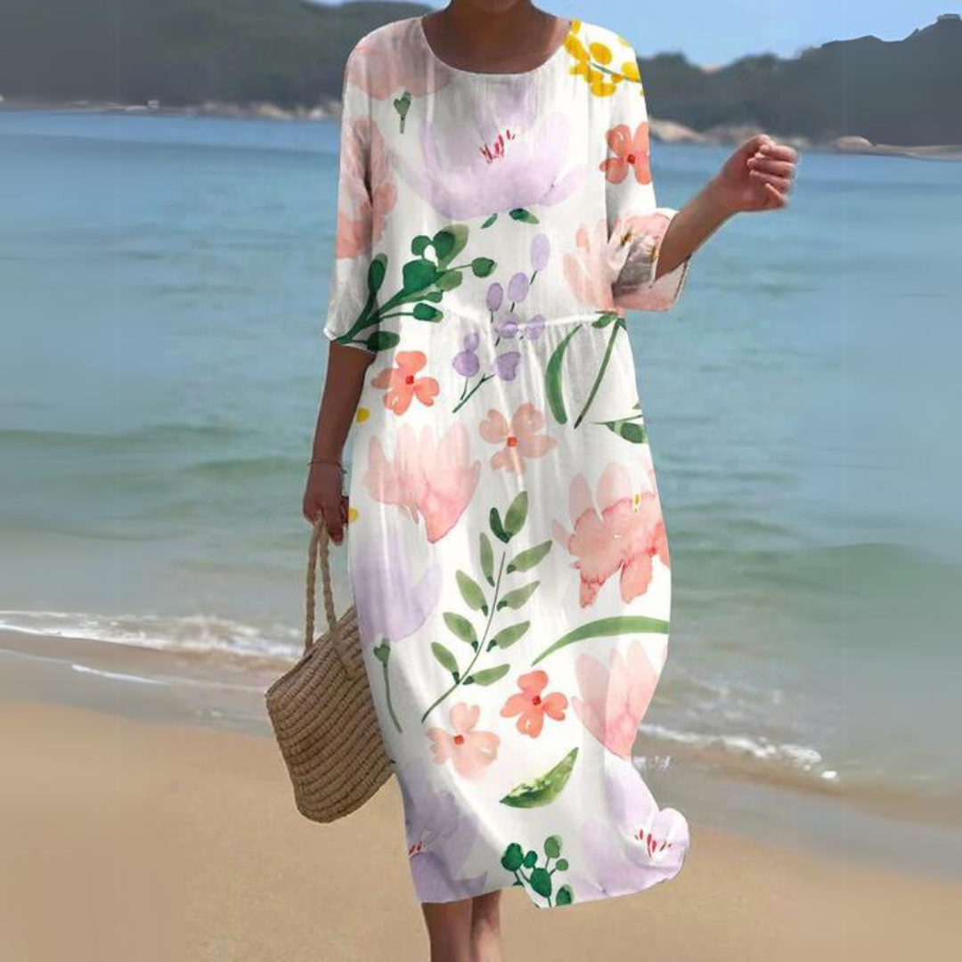 Robe Midi Élégante pour Femme – Style Intemporel & Confort Raffiné