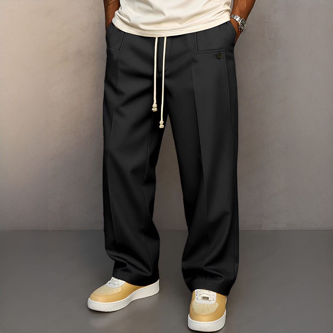 Pantalon Homme à Cordon de Serrage – Style Moderne et Confort Quotidien