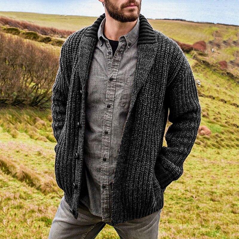 Grosse Veste Tricotée pour Homme – Confortable, Moderne & Facile à Assortir