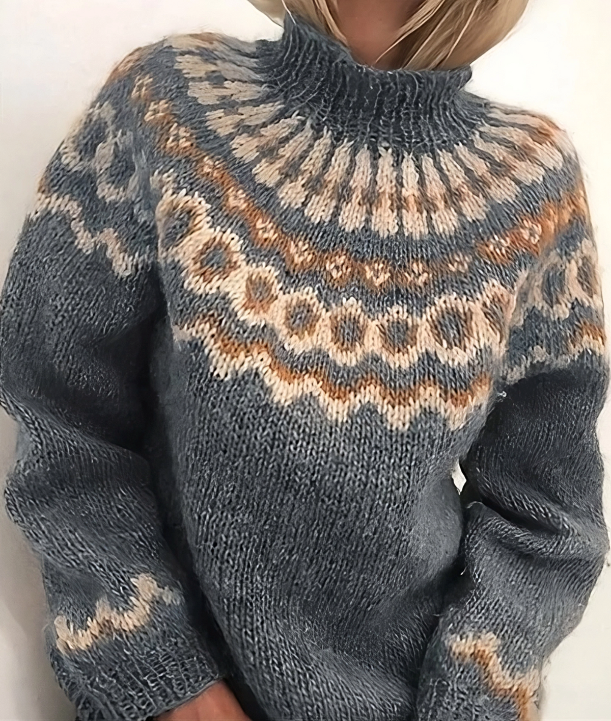 Nordic Rollneck Sweater Femme | Élégance et Chaleur Hivernale