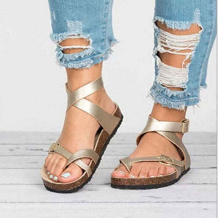 Sandales en Cuir Élégantes – Style Intemporel & Confort Quotidien