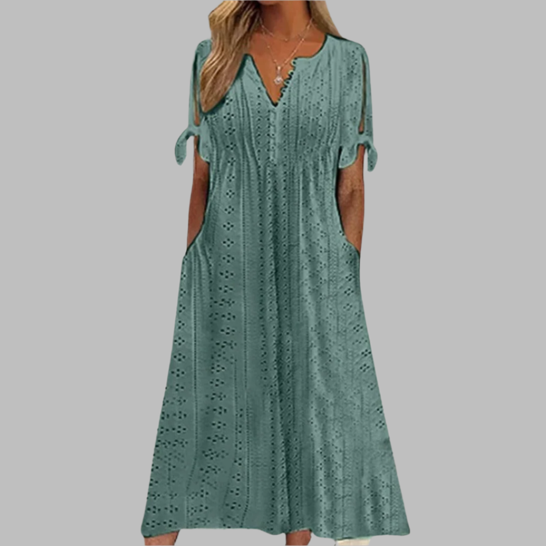 Robe Midi Bohème Élégante – Charme Féminin & Légèreté Naturelle