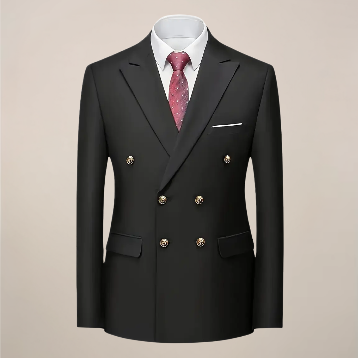 Yann | Costume Homme Double Boutonnage | Ensemble Deux Pièces Élégant pour Mariages et Occasions Formelles