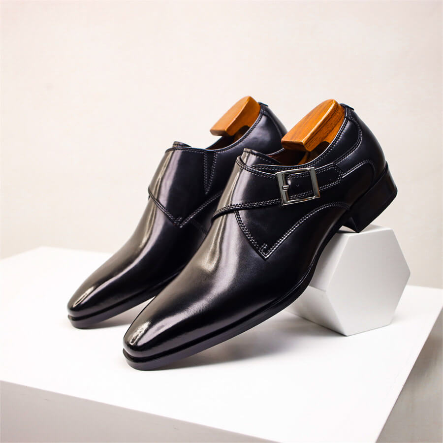 Alvin | Chaussures Homme Monk Strap Dégradé avec Boucle Classique | Élégance et Confort