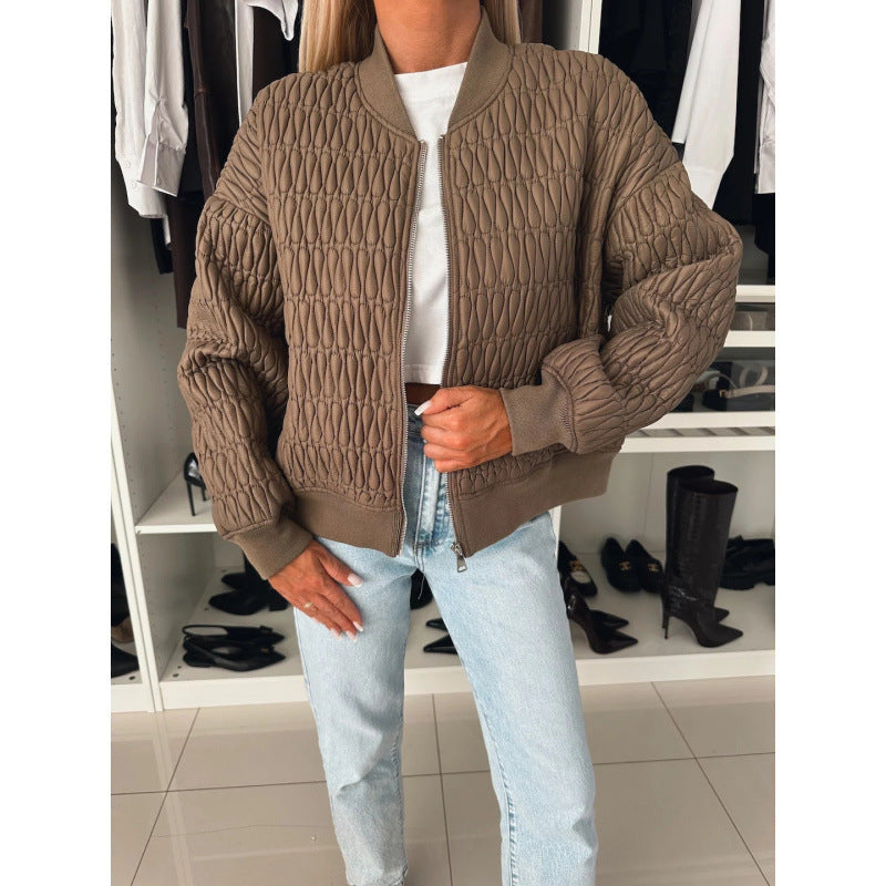 Camille | Veste Bomber Femme Légère Matelassée à Fermeture Éclair