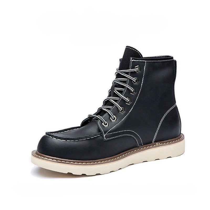 Cassian | Bottes Homme Cheville Stylées à Lacets avec Semelle Épaisse et Design Moderne