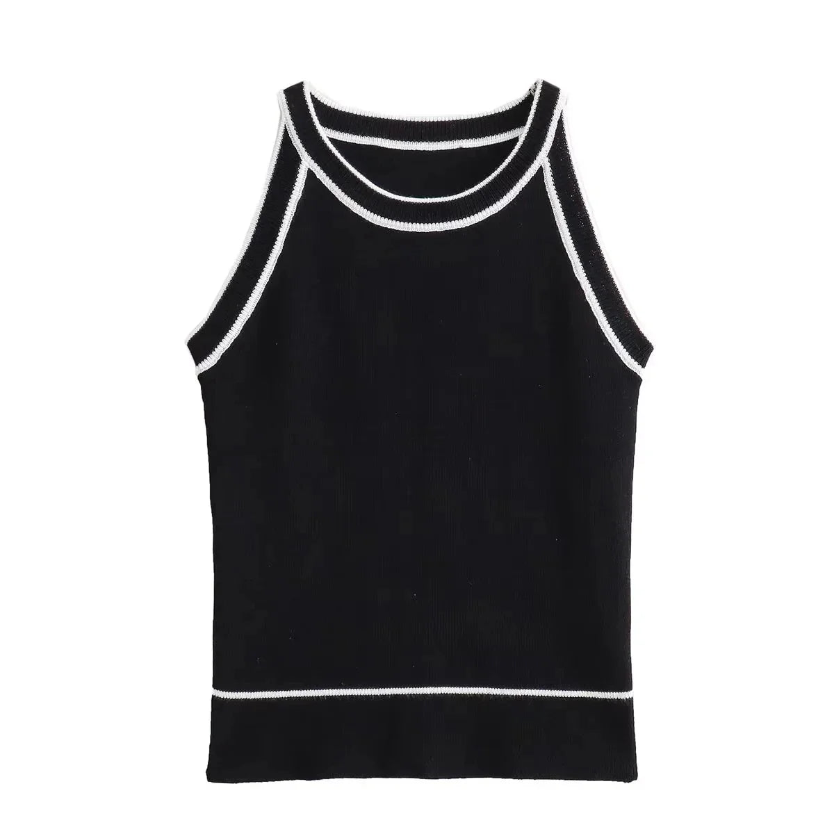 Débardeur transparent pour homme - Vêtement en maille - Sans manches - Structure en maille - Haut avec empiècements en résille - Chemise en maille avec demi-manches - T-shirt creux, Noir , XXXL