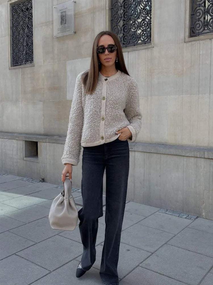 Dames Overshirt in Teddy-Stijl – Trendy en Veelzijdig voor Elke Dag