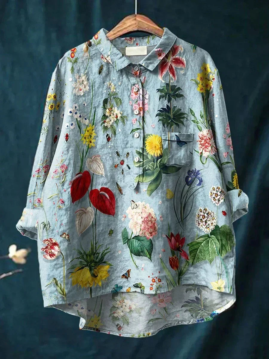 Blouse Fleurie Élégante – Style Léger & Charme Féminin