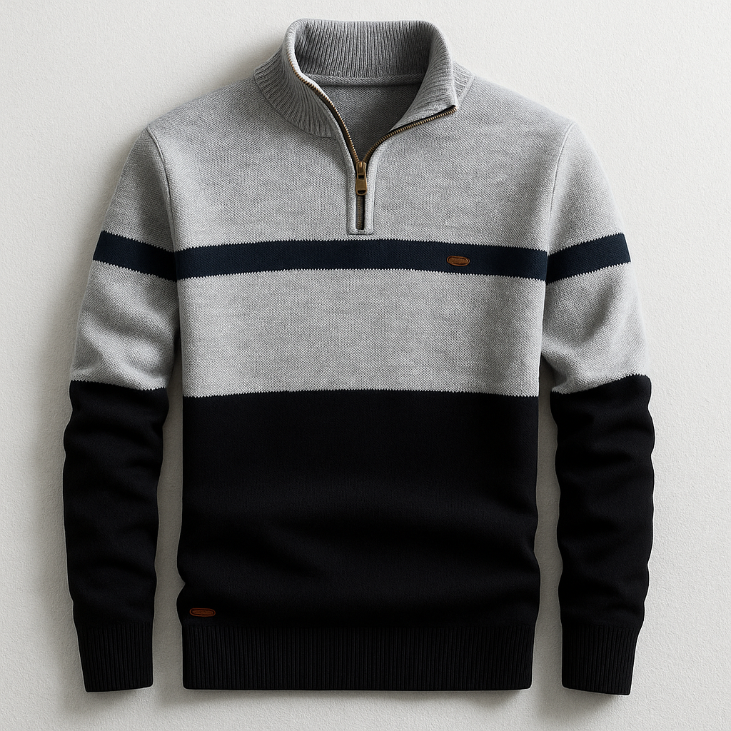 Pull Homme Demi-Zip | Confort Moderne et Style Hivernal