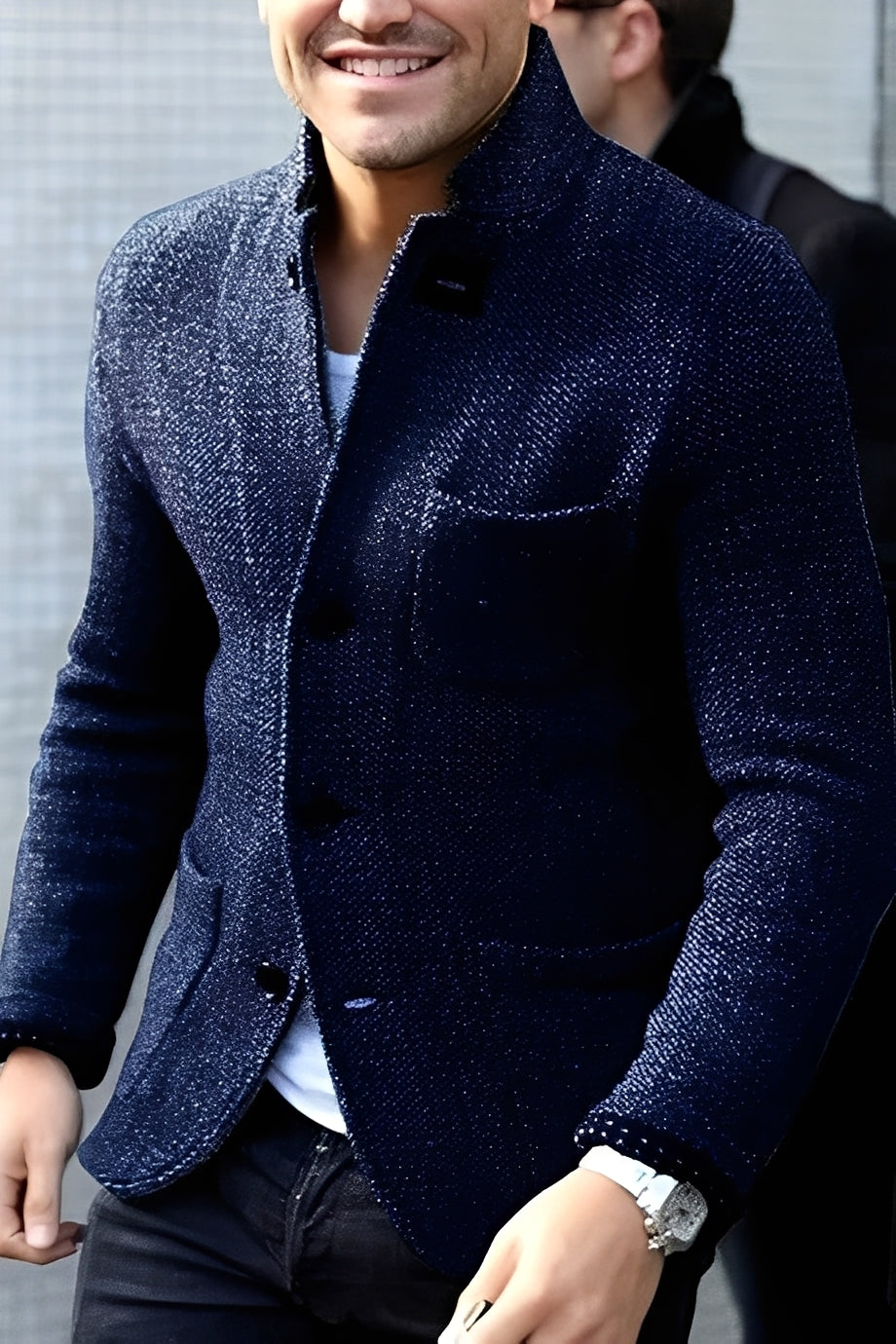 Manteau court à coupe étroite pour homme – Moderne, Élégant & Facile à Assortir