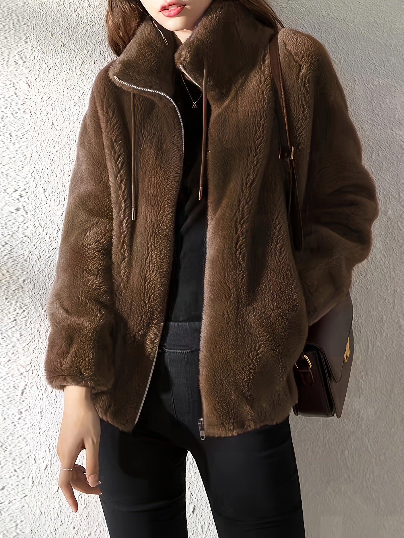 Veste Femme Douce en Façon Fourrure | Chaleur & Élégance Urbaine