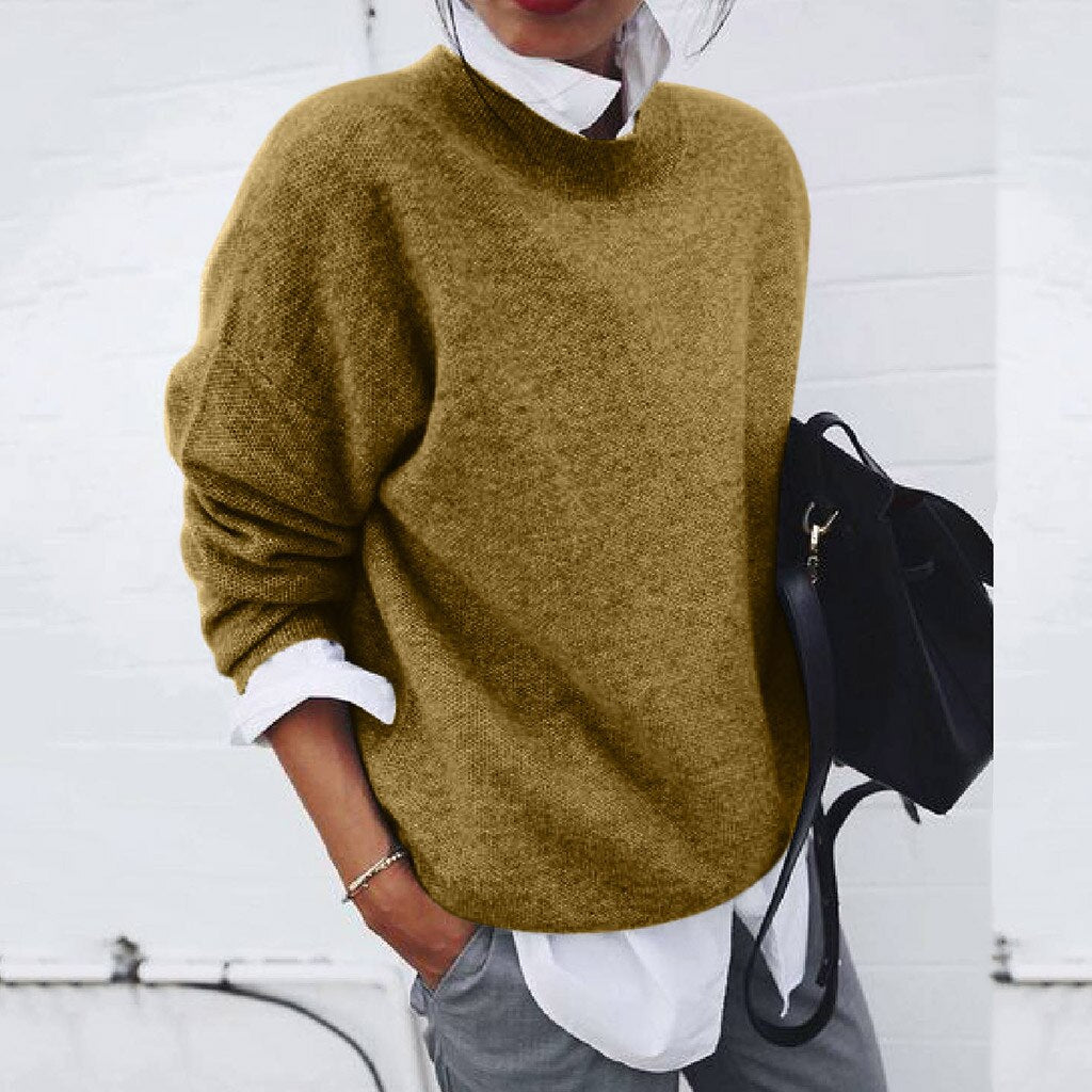 Pull Femme Oversize en Maille Douce pour Look Layering Moderne