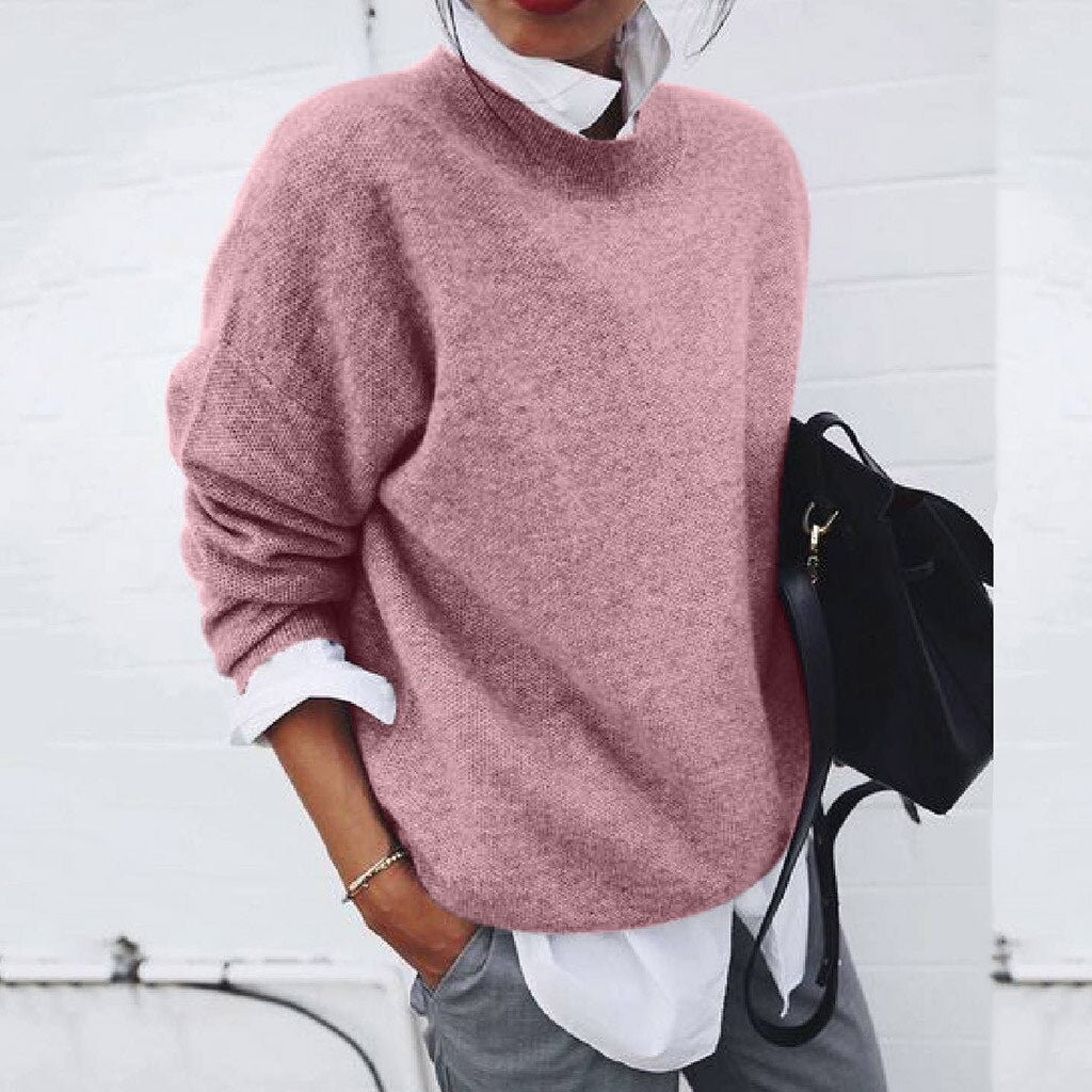 Pull Femme Oversize en Maille Douce pour Look Layering Moderne