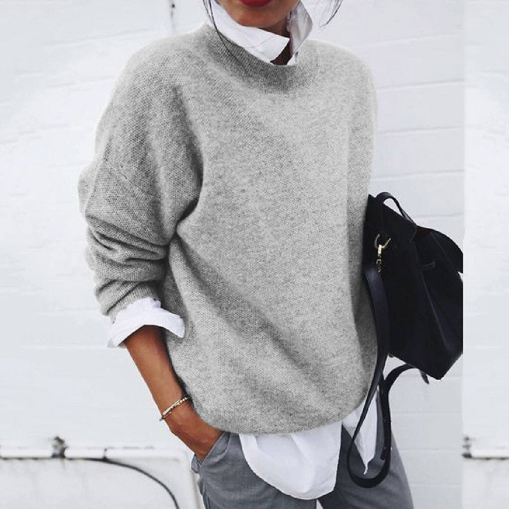 Pull Femme Oversize en Maille Douce pour Look Layering Moderne