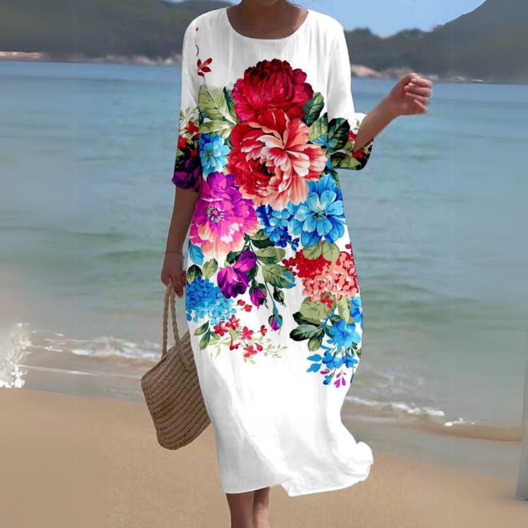 Robe Midi Élégante pour Femme – Style Intemporel & Confort Raffiné