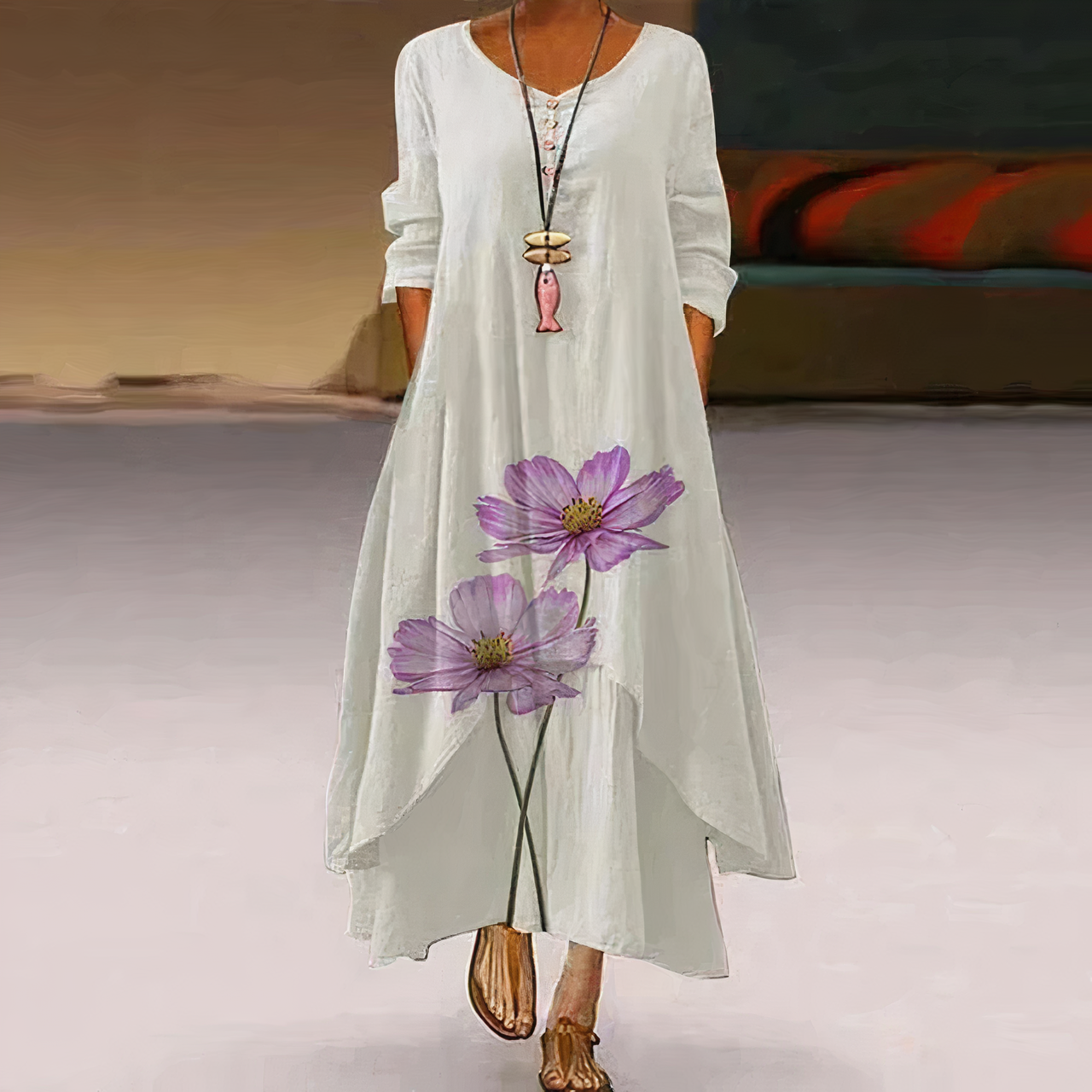 Robe Élégante en Coton – Style Intemporel & Confort Naturel