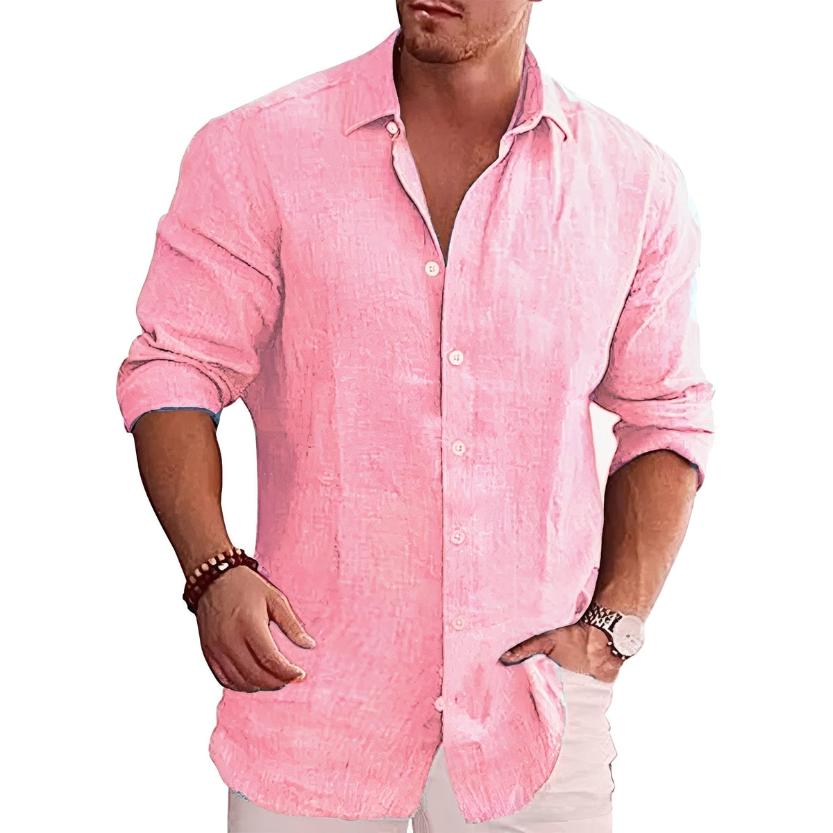 Chemise Homme Slim Fit – Élégance Classique et Coupe Moderne