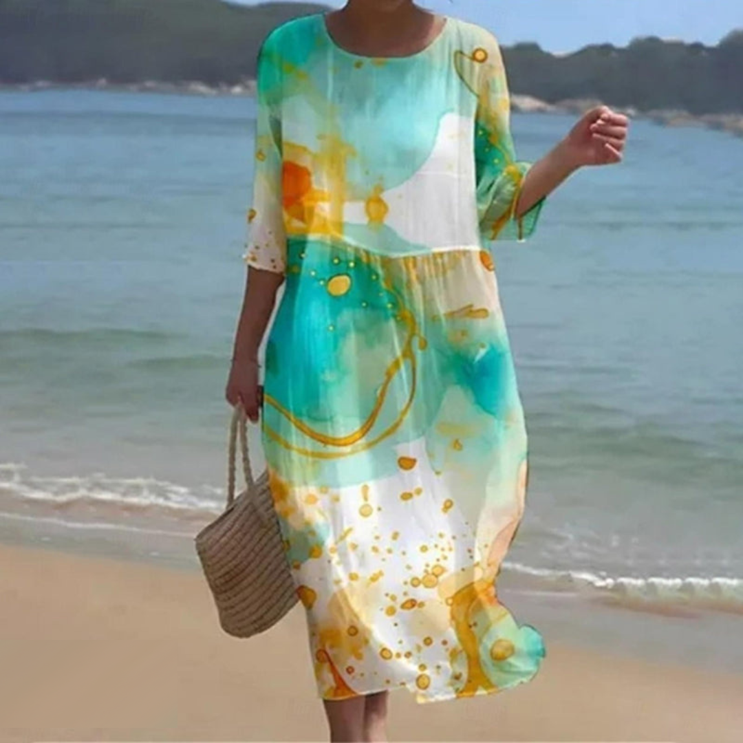 Robe Midi Élégante pour Femme – Style Intemporel & Confort Raffiné