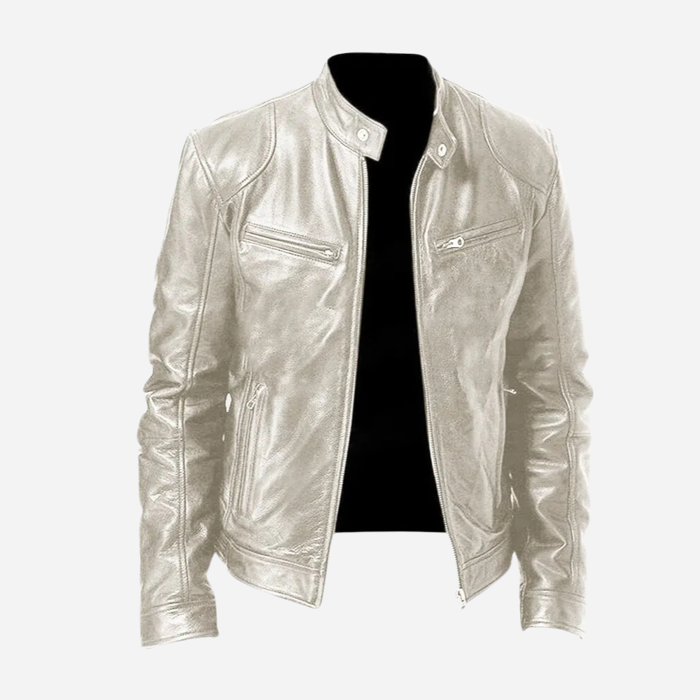 Veste en Faux Cuir Homme Biker | Style Urbain et Masculin