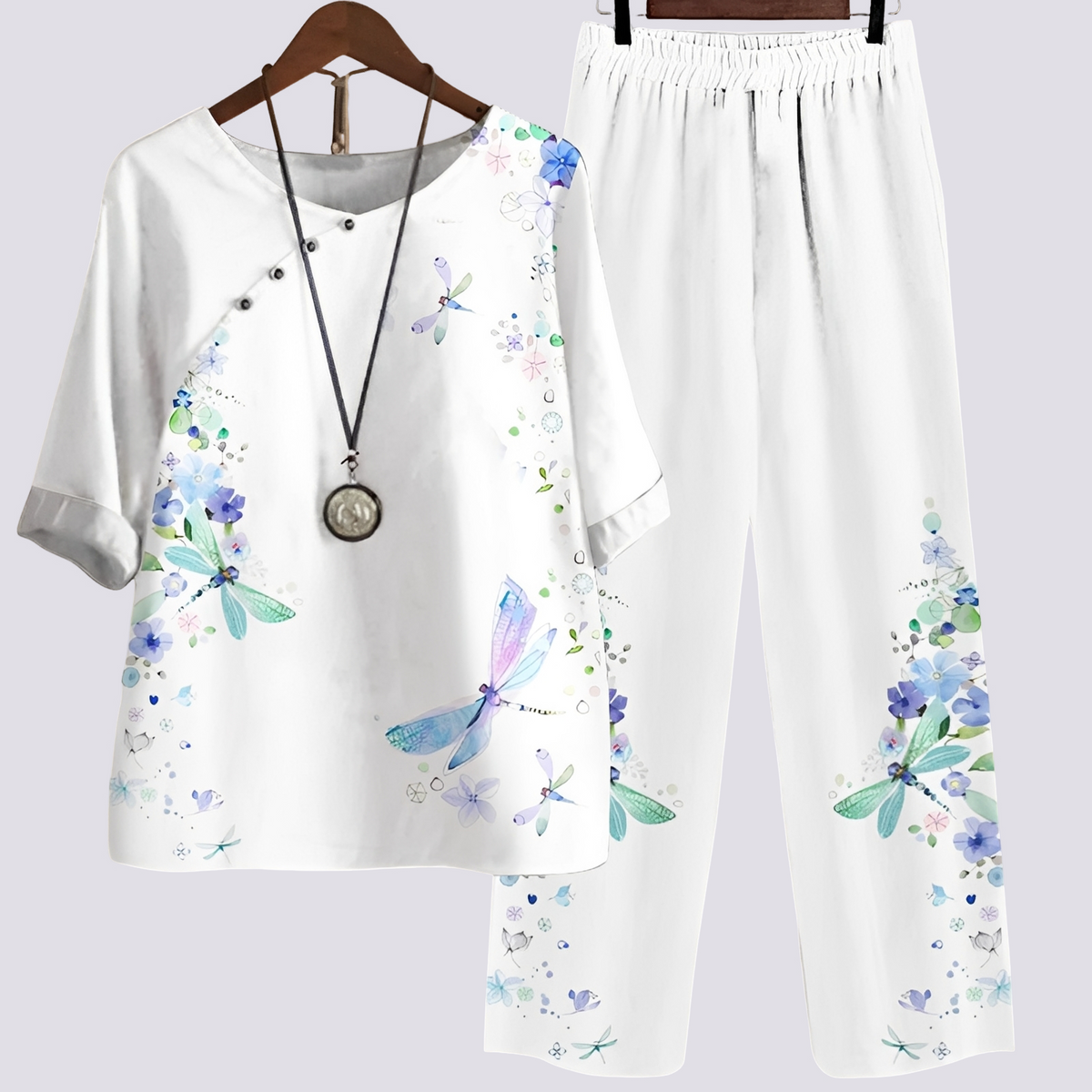 Ensemble Femme Confortable et Tendance à Motif Élégant