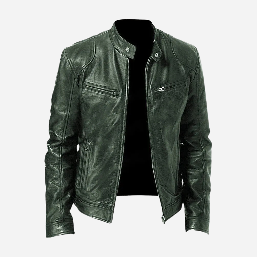 Veste en Faux Cuir Homme Biker | Style Urbain et Masculin