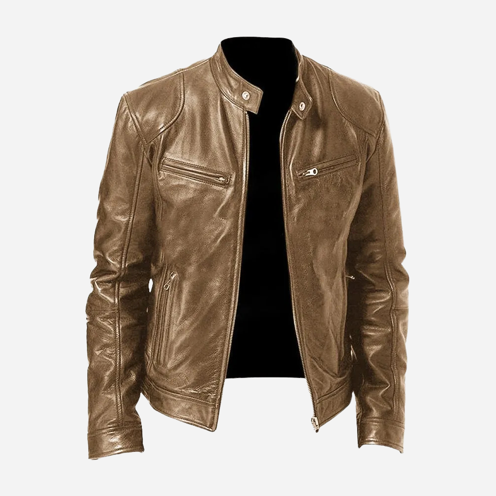 Veste en Faux Cuir Homme Biker | Style Urbain et Masculin