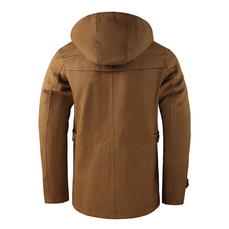 Veste Homme Hiver Fonctionnelle avec Capuche – Chaude, Protectrice & Polyvalente