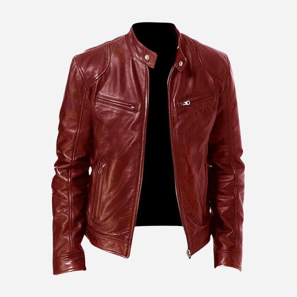 Veste en Faux Cuir Homme Biker | Style Urbain et Masculin