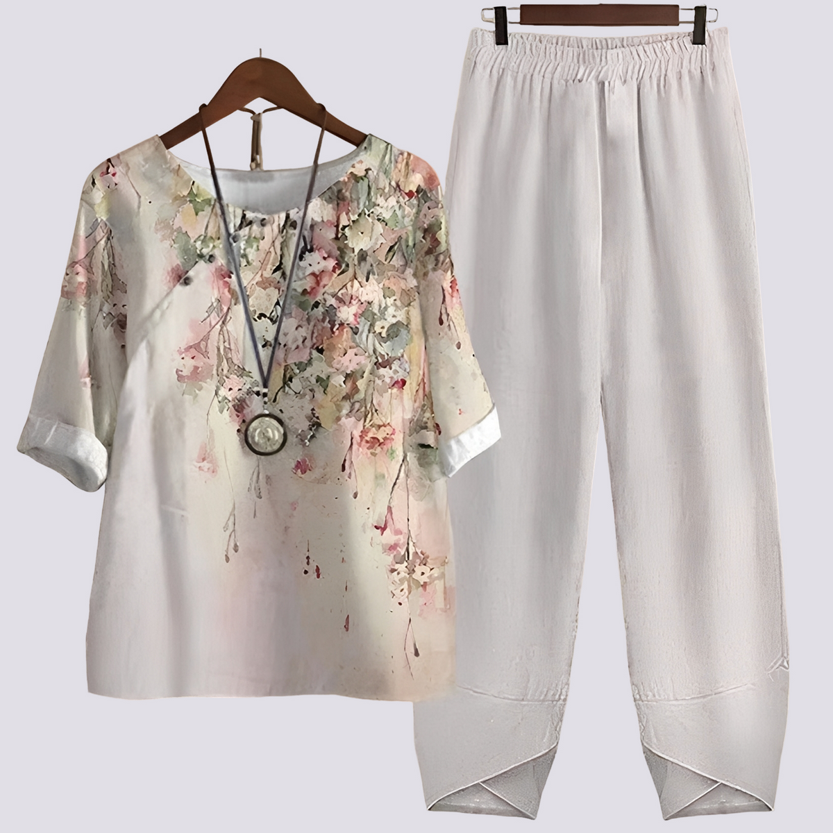 Ensemble Femme Confortable et Tendance à Motif Élégant