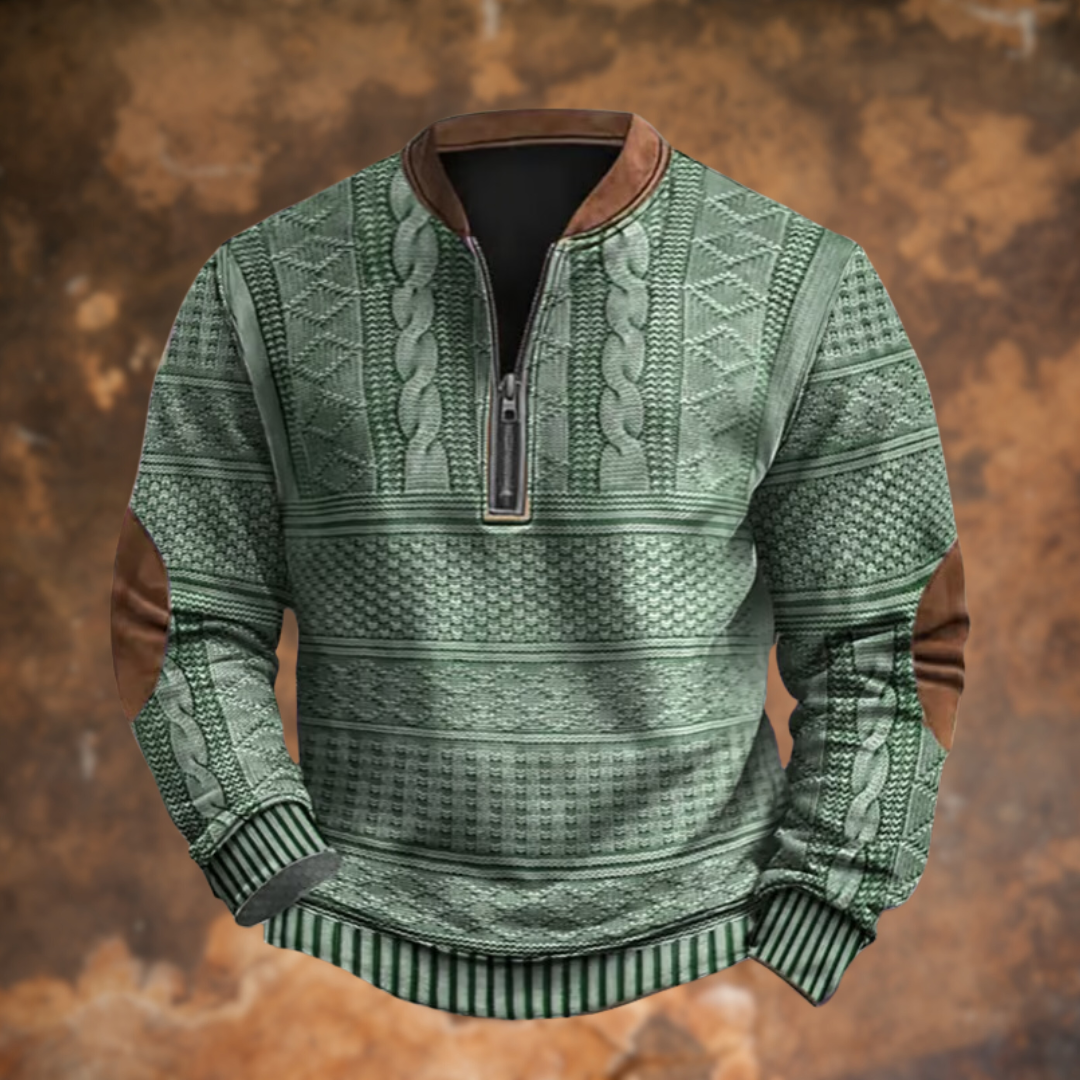 Pull Homme Zippé | Tricot Chaud et Élégant pour l’Hiver
