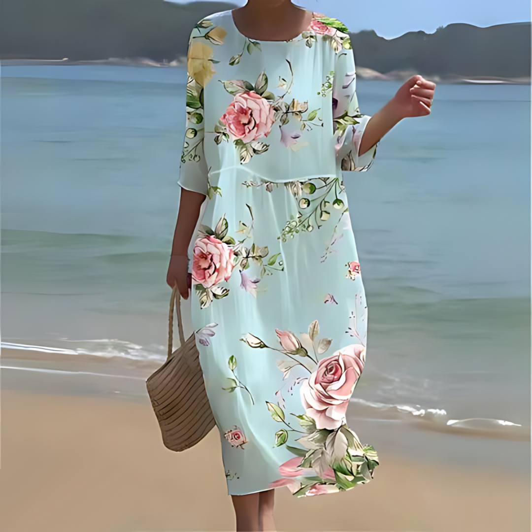 Robe Midi Élégante pour Femme – Style Intemporel & Confort Raffiné