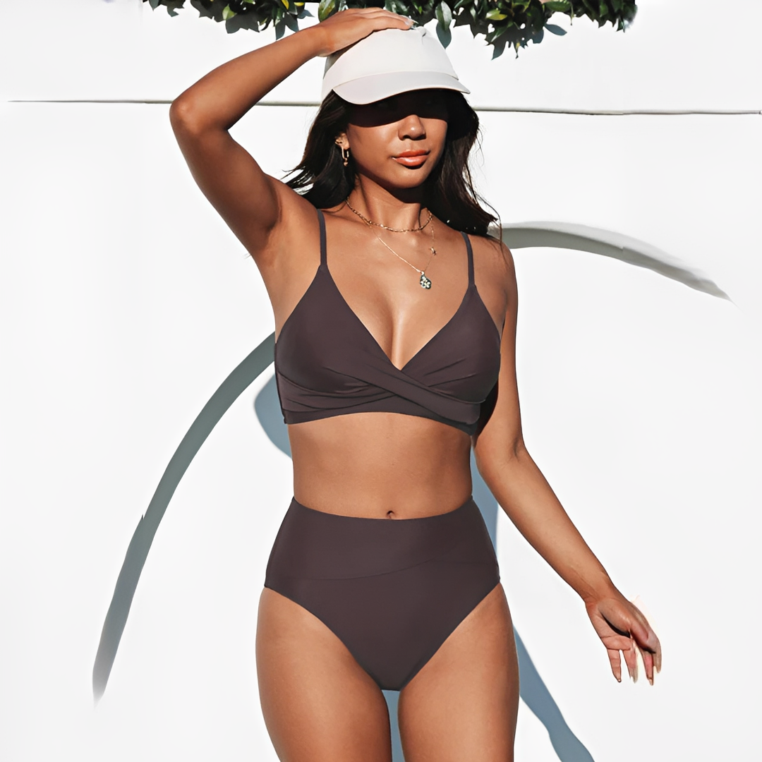 Ensemble Bikini Taille Haute Femme – Style Moderne pour l’Été