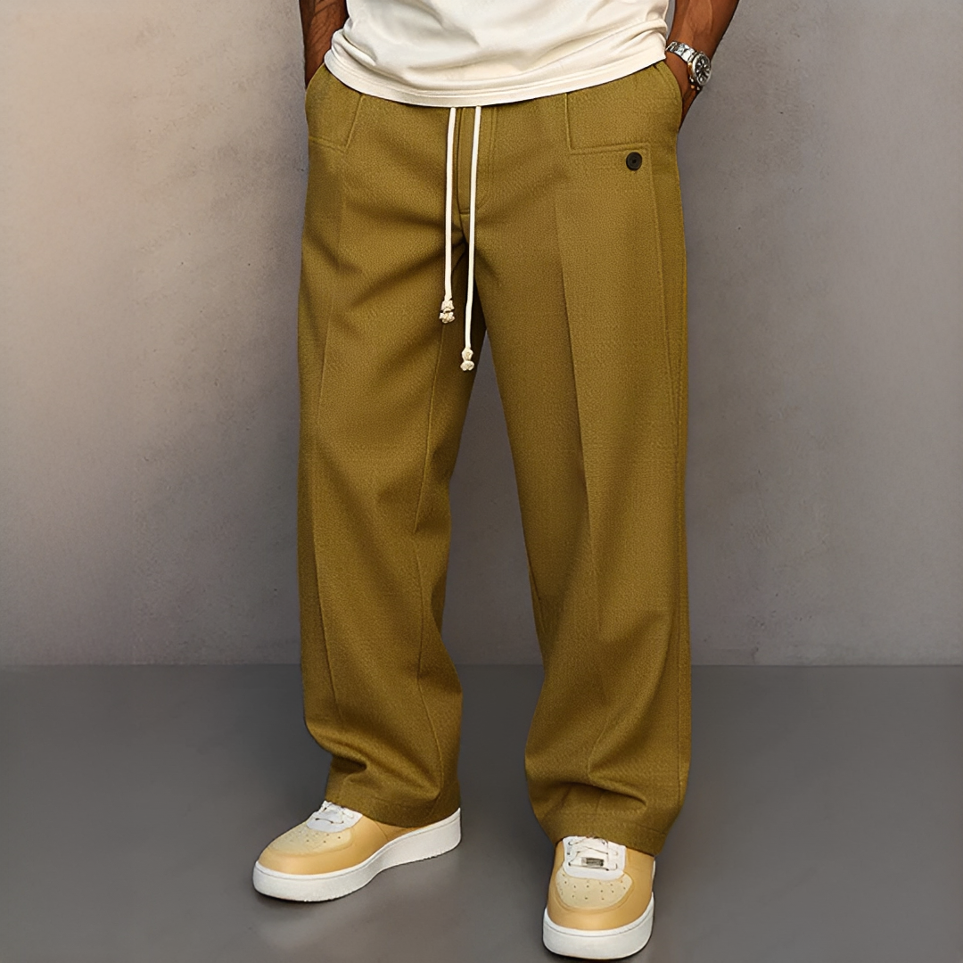 Pantalon Homme à Cordon de Serrage – Style Moderne et Confort Quotidien