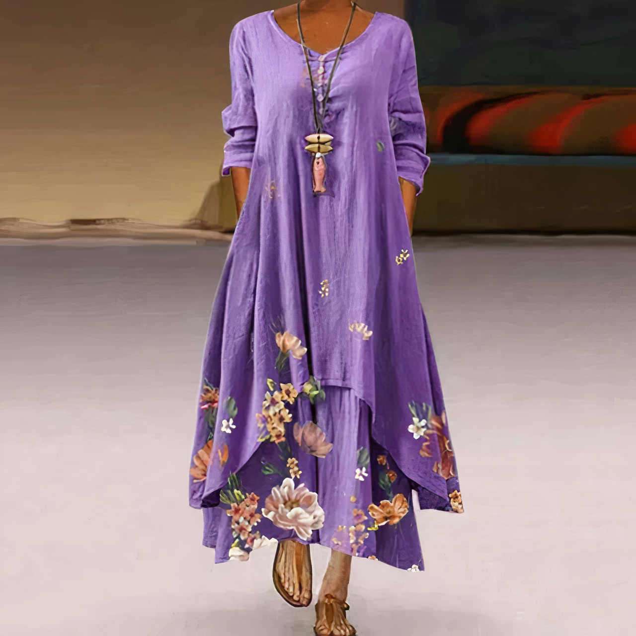Robe Élégante en Coton – Style Intemporel & Confort Naturel