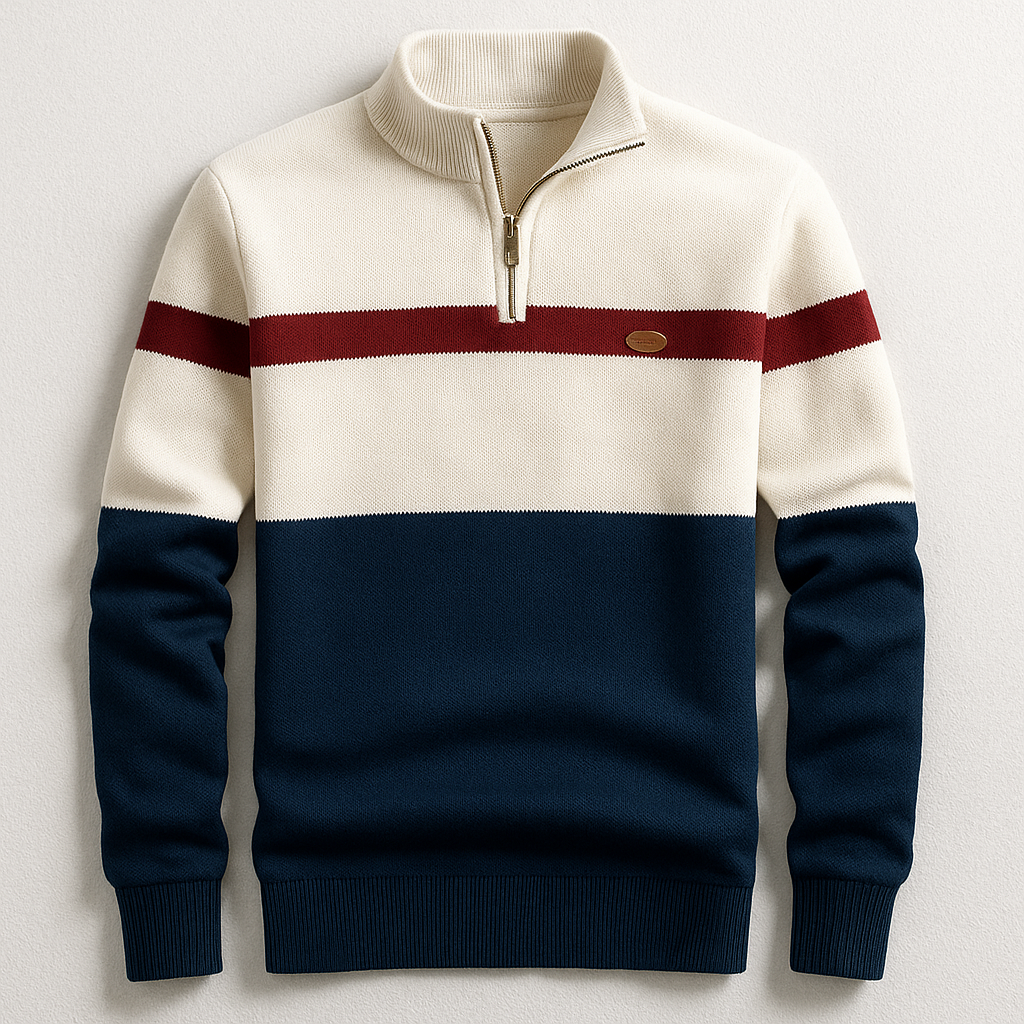 Pull Homme Demi-Zip | Confort Moderne et Style Hivernal