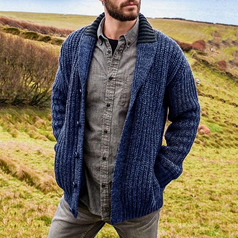 Grosse Veste Tricotée pour Homme – Confortable, Moderne & Facile à Assortir
