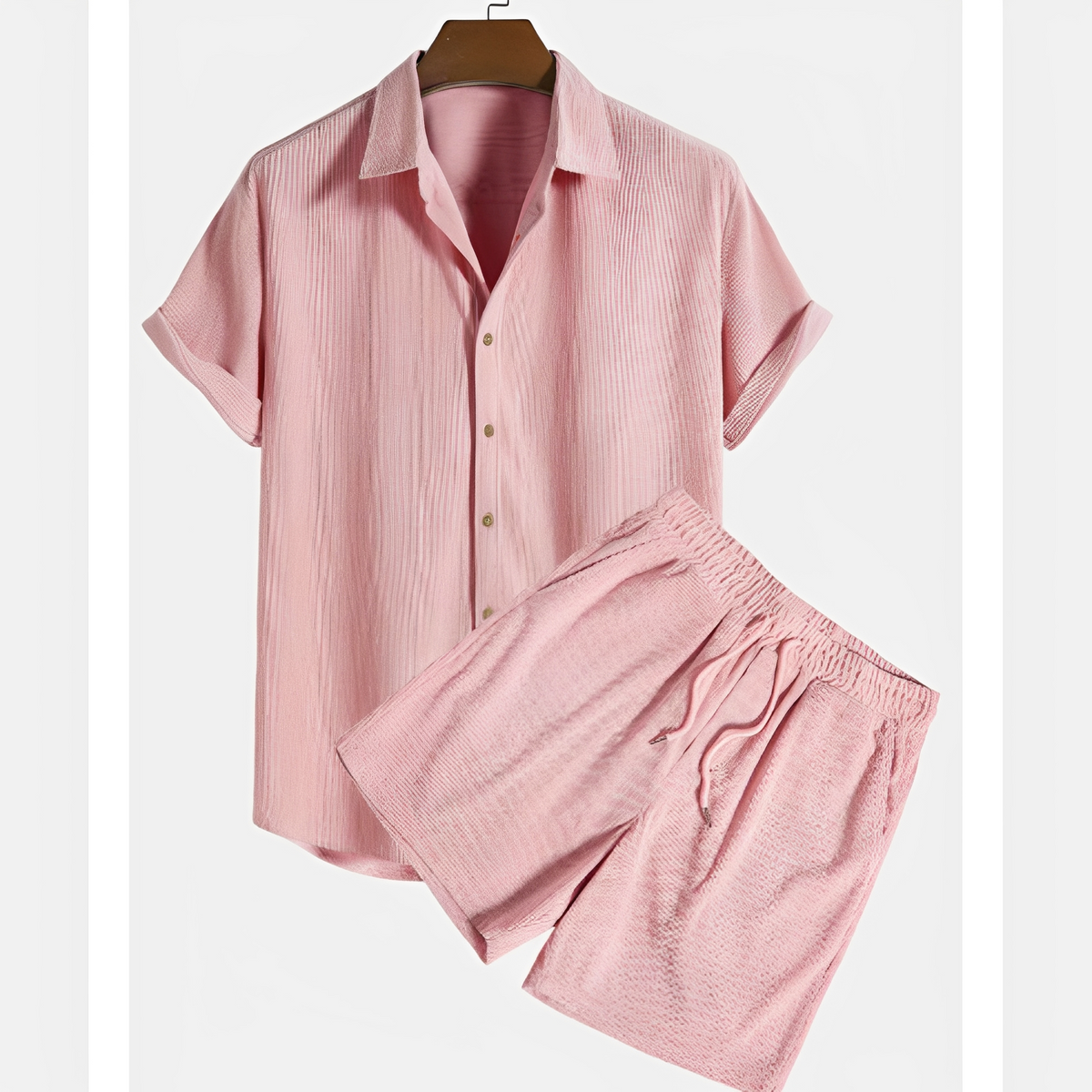 Ensemble Homme en Velours Côtelé 2 Pièces – Style Moderne et Confort Doux