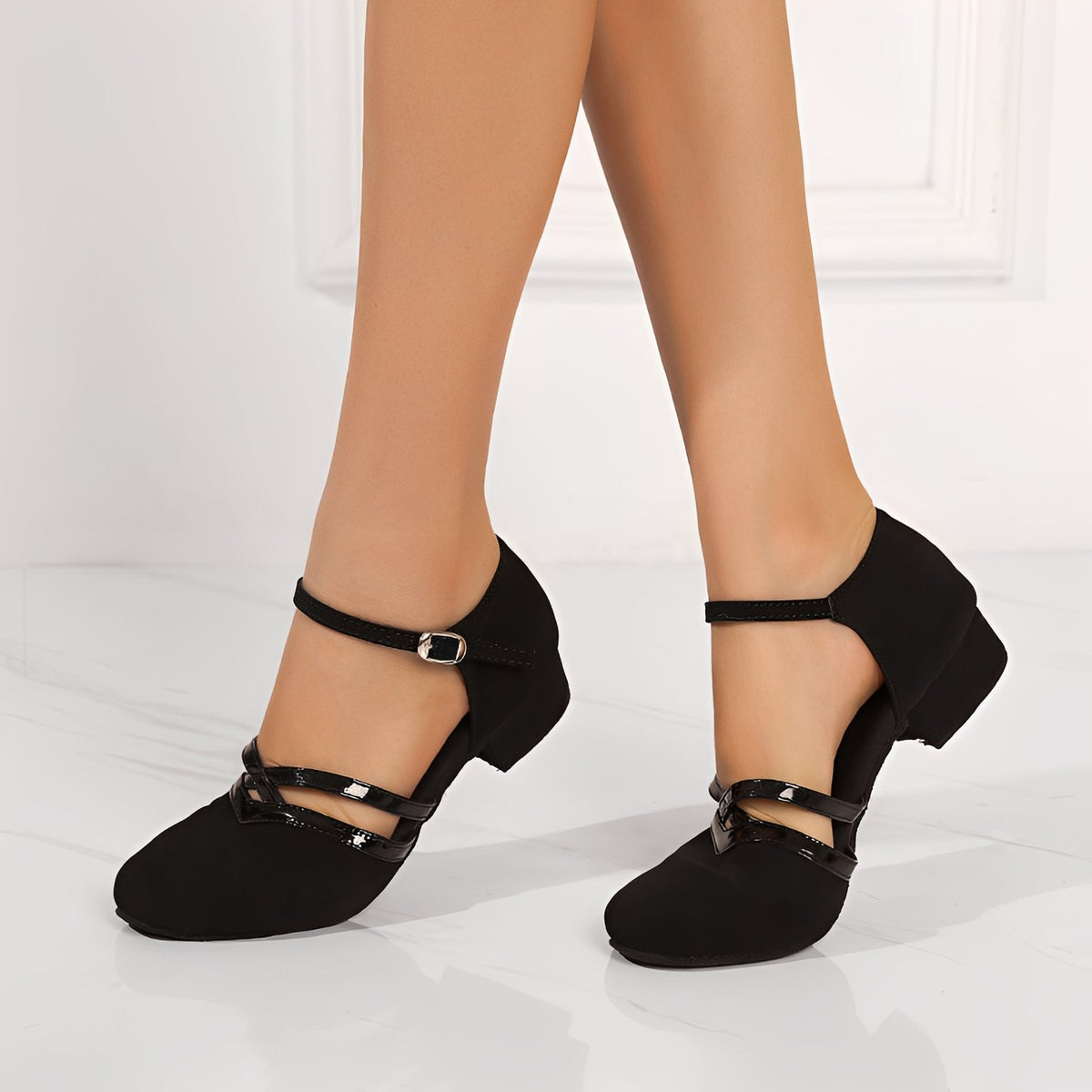 Chaussures Femme Élégantes à Talon Bas et Confort Quotidien