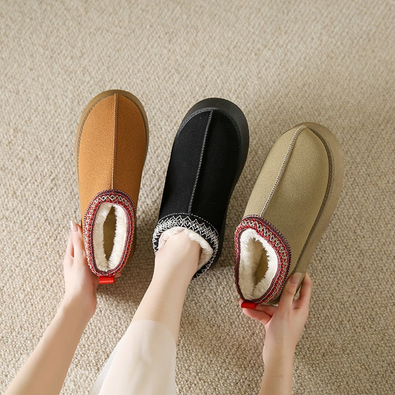 Pantoufles Plateau Furry Femme | Confort & Style