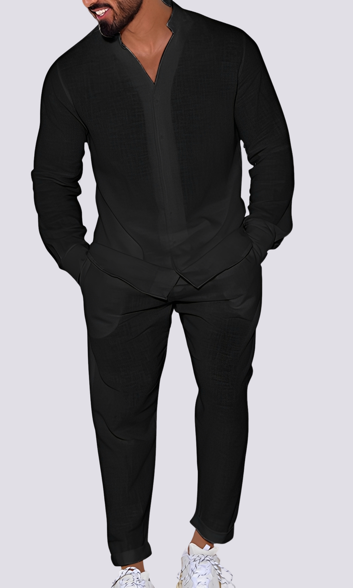 Ensemble Lounge Homme Deux Pièces – Confort Moderne pour le Quotidien