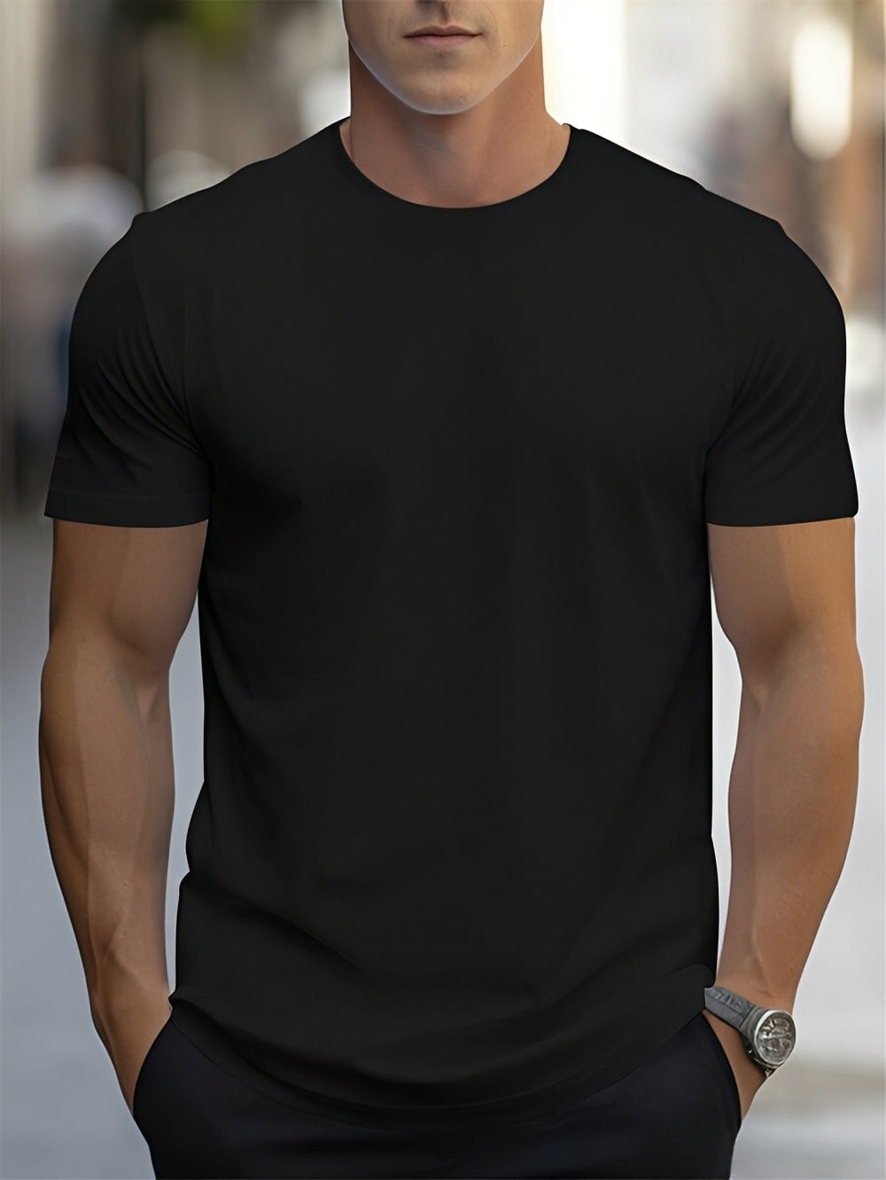 T-shirt Homme Manches Courtes – Confort Léger et Style Essentiel
