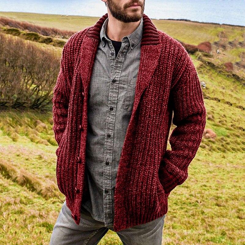 Grosse Veste Tricotée pour Homme – Confortable, Moderne & Facile à Assortir