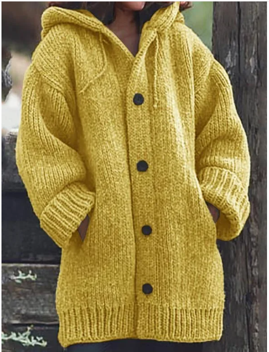 Cardigan Femme Long à Capuche Oversize | Style Moderne et Confort Quotidien