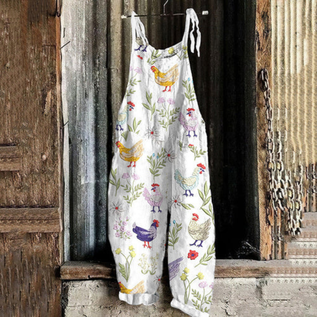 Combinaison Femme Vintage Élégante – Style Fluide pour Occasions et Quotidien