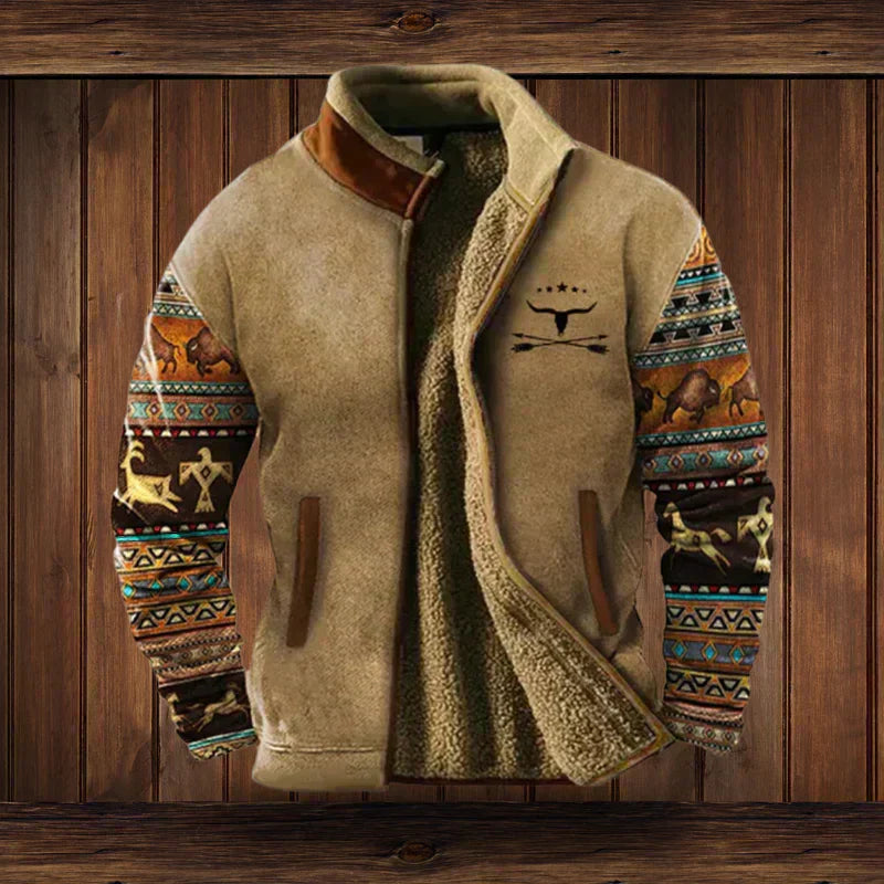 Veste Fleece Homme Doublée Sherpa | Style Outdoor et Confort Chaud