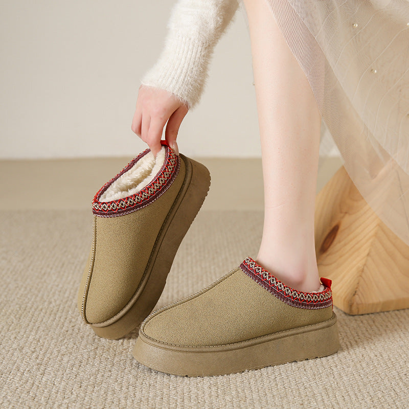Pantoufles Plateau Furry Femme | Confort & Style