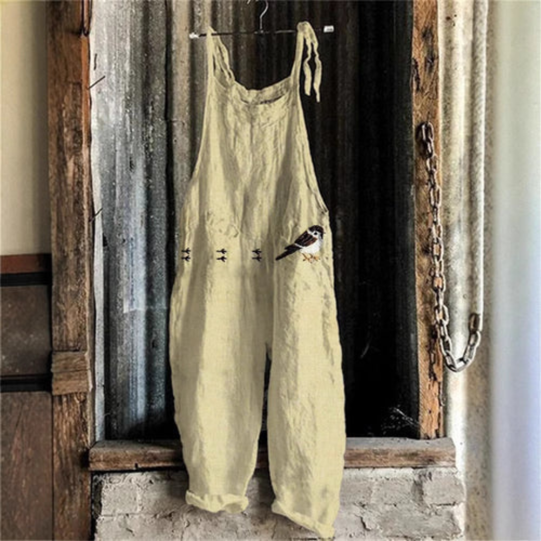 Combinaison Femme Vintage Élégante – Style Fluide pour Occasions et Quotidien