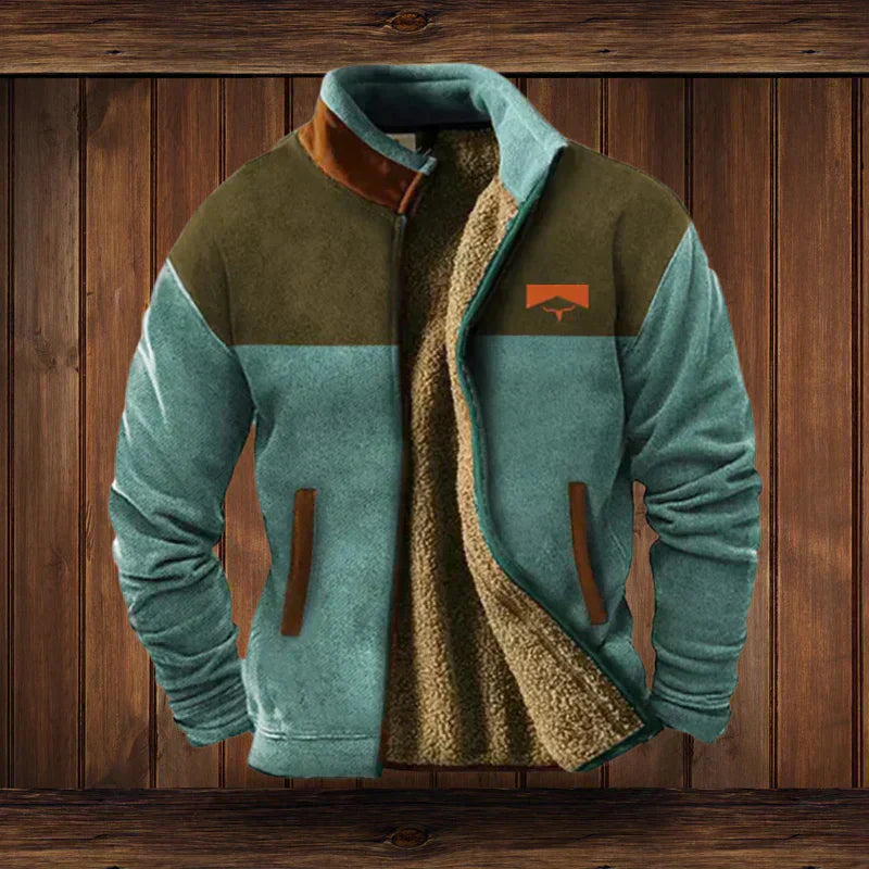 Veste Fleece Homme Doublée Sherpa | Style Outdoor et Confort Chaud