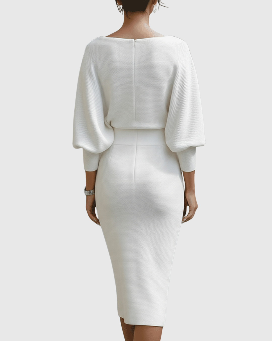 Robe Midi Drapée Femme Élégante – Silhouette Fluide et Style Raffiné